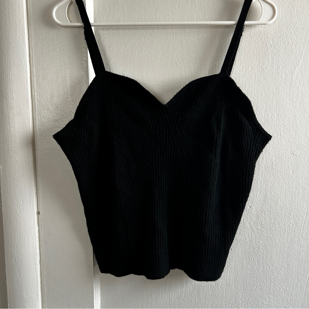 Wild Fable Black Ribbed Camisole